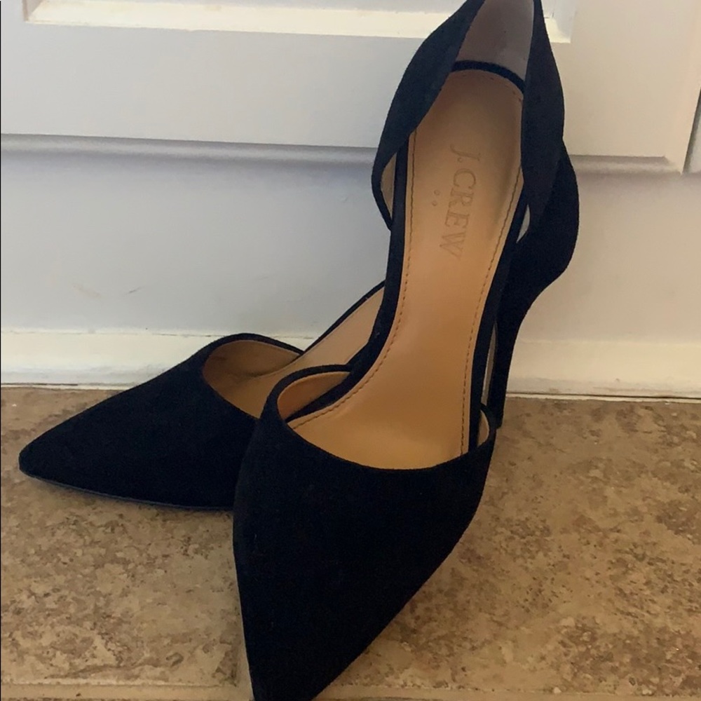 J. Crew Lana suede d’Orsay pumps